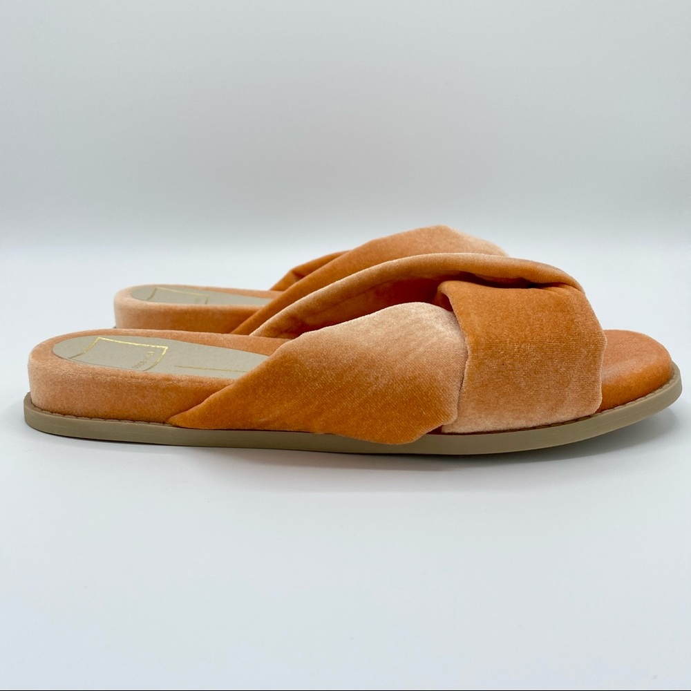 Dolce Vita Golda Knotted Blush Velvet Slipper - Picture 9 of 15